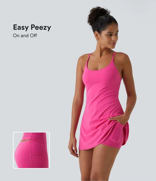 Plush Backless Active Dress